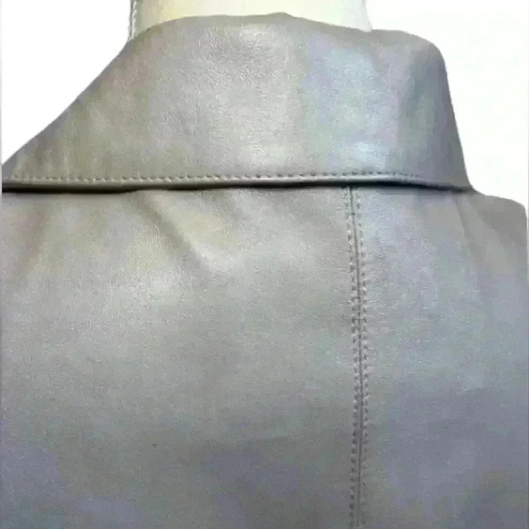 Vintage 80’s Saguaro India Made 100% Blue Sparkle Leather Jacket Size Small 🤩 - Picture 5 of 12